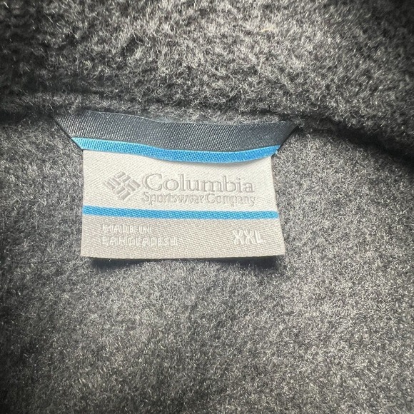 Columbia Sportswear Gray Fleece Pockets Full Zip Jacket Adult Regular Size XXL - Picture 10 of 11